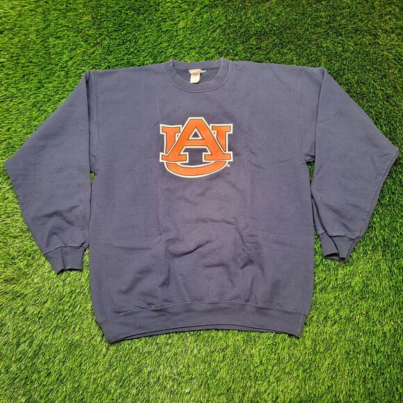 VTG 90s Auburn Tigers Sweatshirt Mens L Fits Large Boxy Crewneck USA Made - Picture 1 of 5